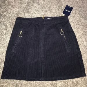 Forever 21 Navy Blue Corduroy Skirt